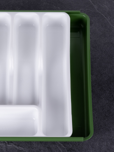 Раздвижной лоток для столовых приборов ST VANPLAST 36 х 30,3-52,5 х 5,5 см