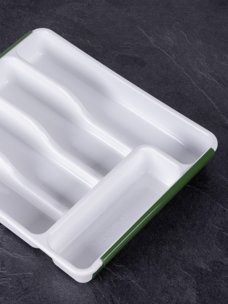 Раздвижной лоток для столовых приборов ST VANPLAST 36 х 30,3-52,5 х 5,5 см