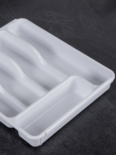 Раздвижной лоток для столовых приборов ST VANPLAST 36 х 30,3-52,5 х 5,5 см