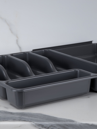 Раздвижной лоток для столовых приборов ST VANPLAST 36 х 30,3-52,5 х 5,5 см