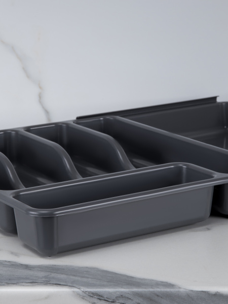 Раздвижной лоток для столовых приборов ST VANPLAST 36 х 30,3-52,5 х 5,5 см