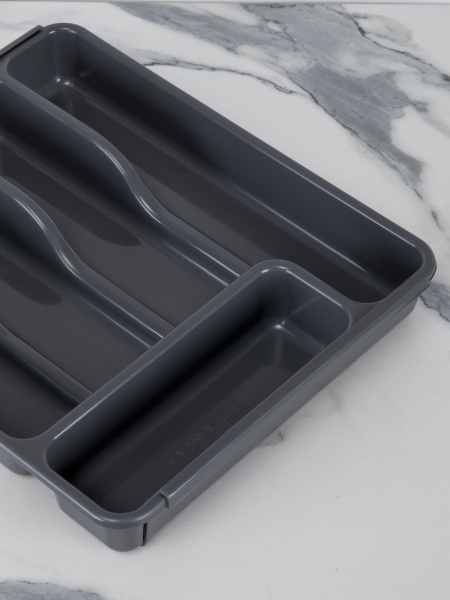 Раздвижной лоток для столовых приборов ST VANPLAST 36 х 30,3-52,5 х 5,5 см