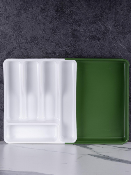 Раздвижной лоток для столовых приборов ST VANPLAST 36 х 30,3-52,5 х 5,5 см